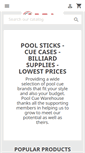 Mobile Screenshot of poolcuewarehouse.com